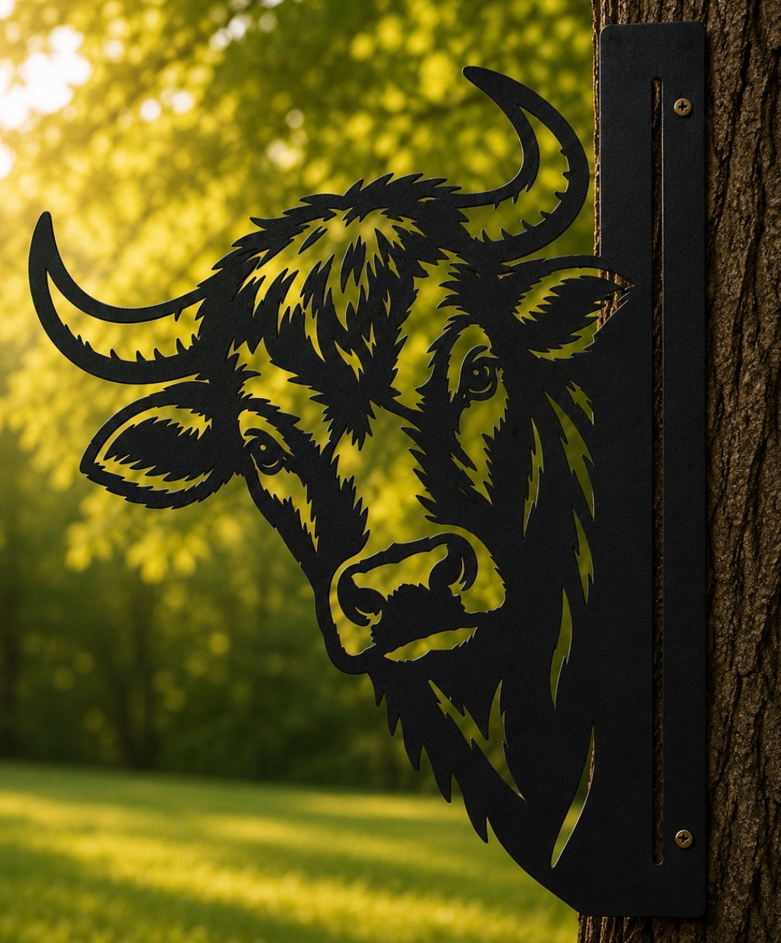 Metal Peaking Bull