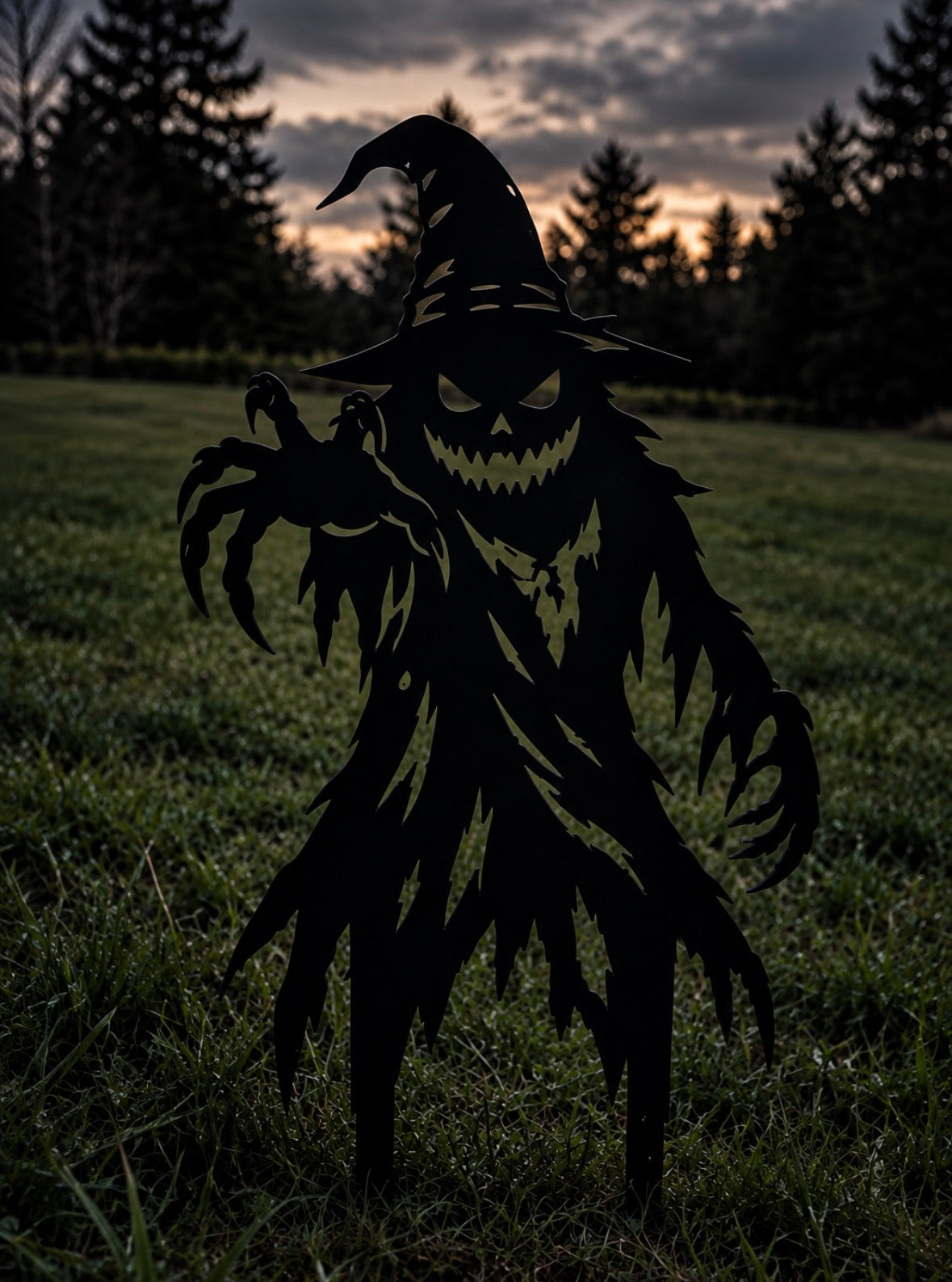 Scarecrow Pumpkin Stake