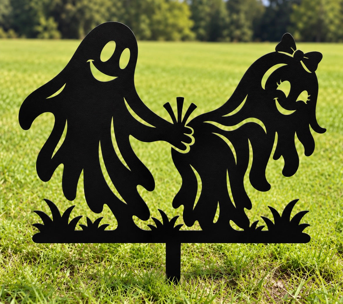 Funny His and Hers Ghost Stake