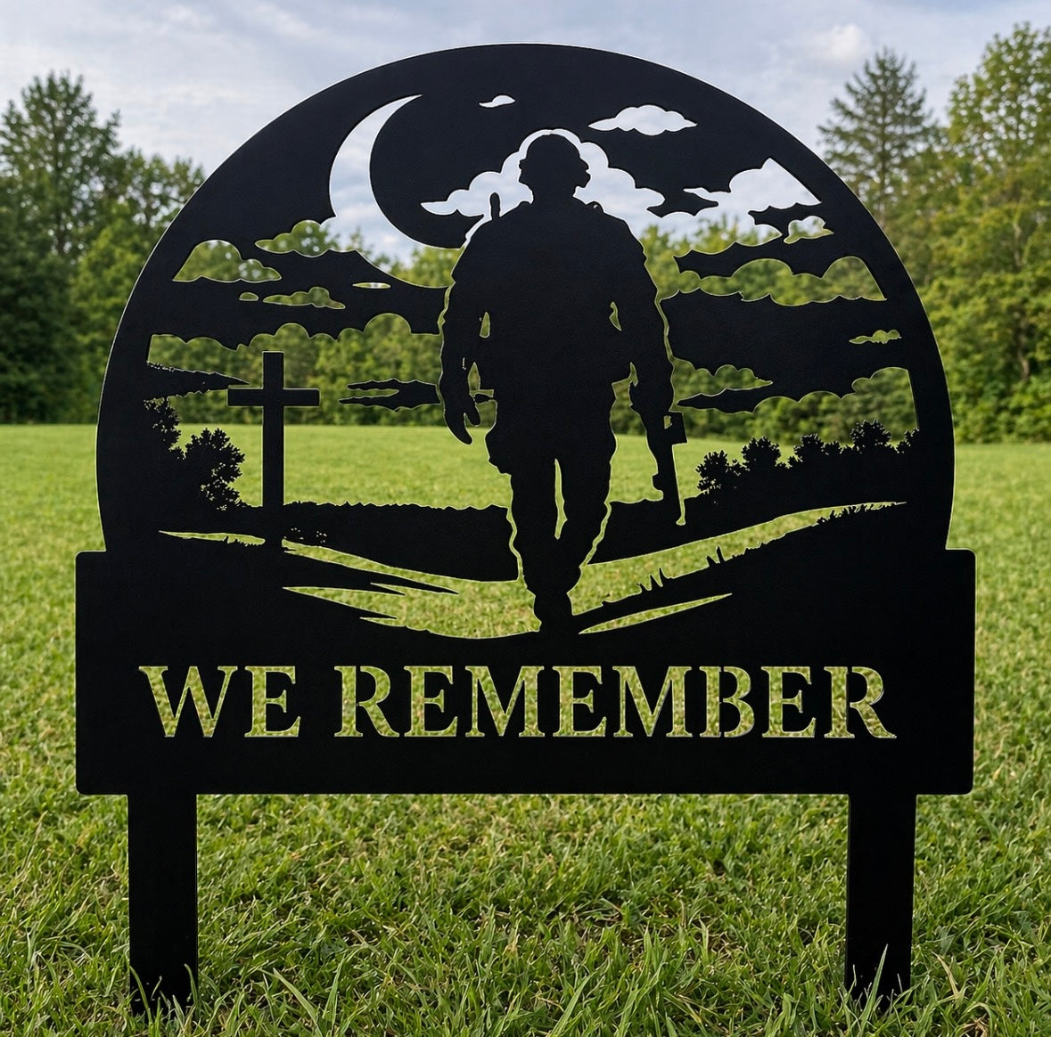 We Remember Yard Stake
