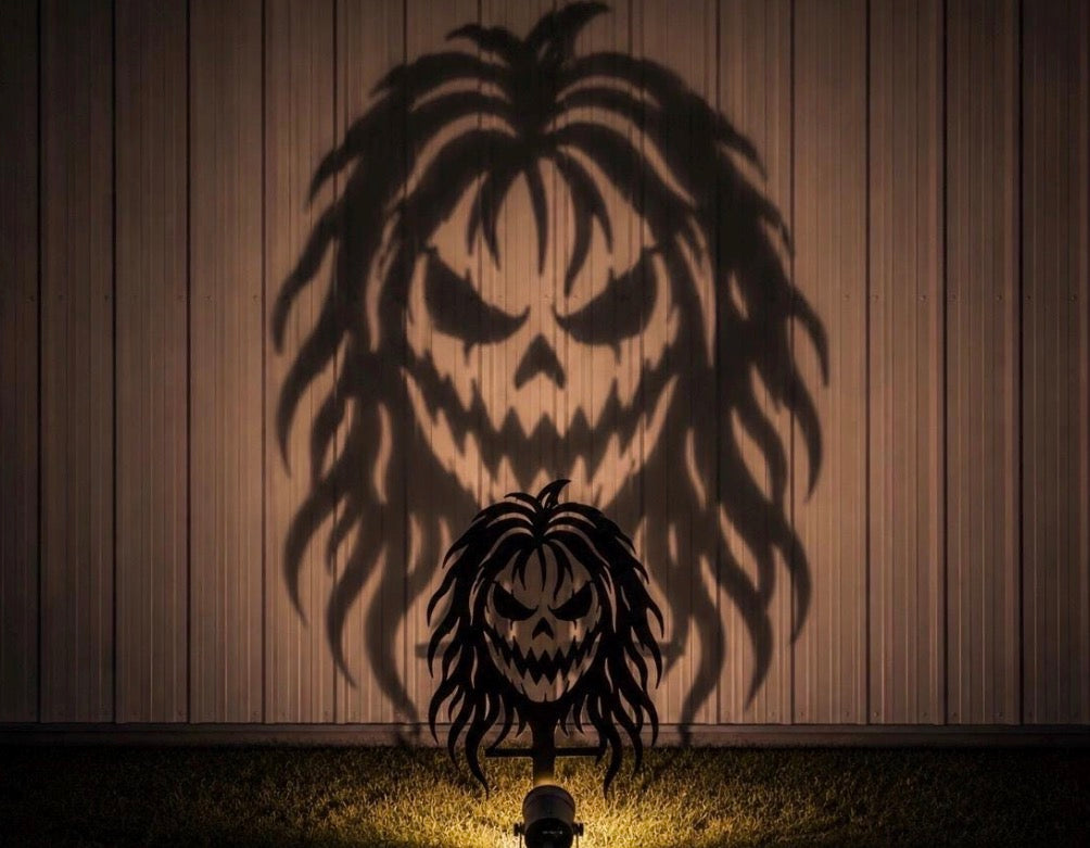 Metal Pumpkin Head Stake