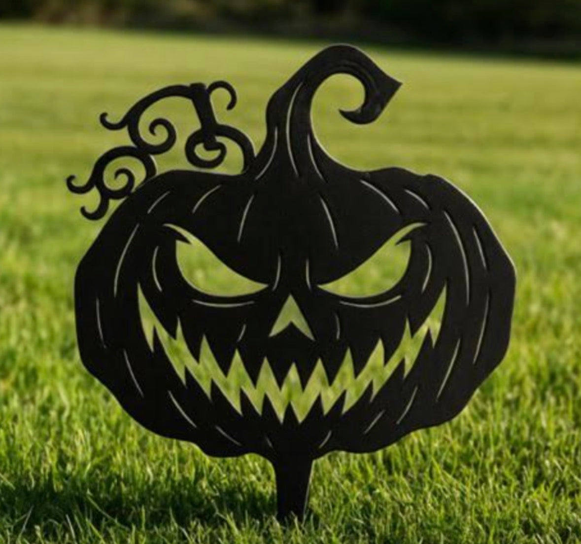Metal Horror Pumpkin Stake