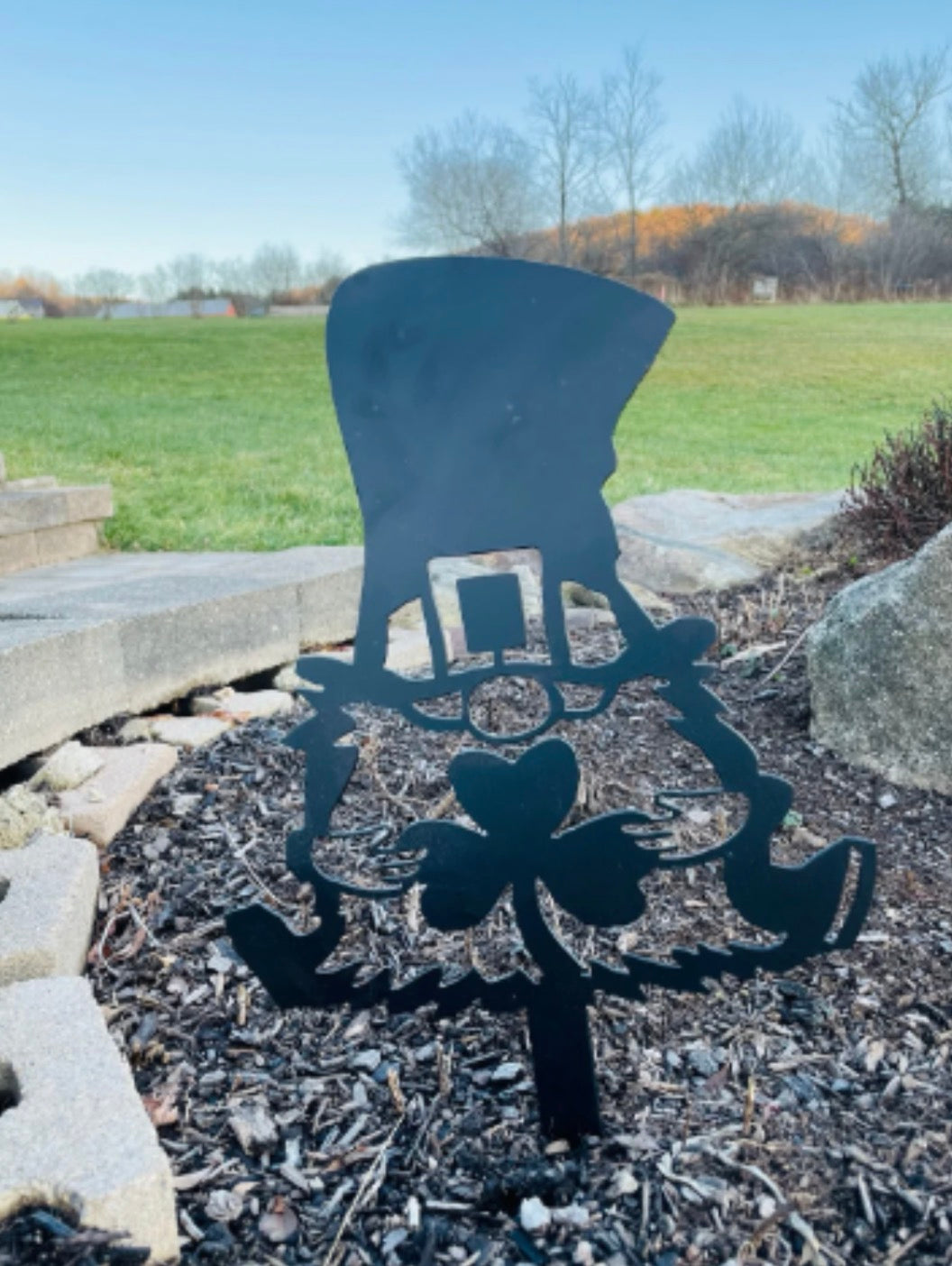 Lucky Metal Gnome Stake