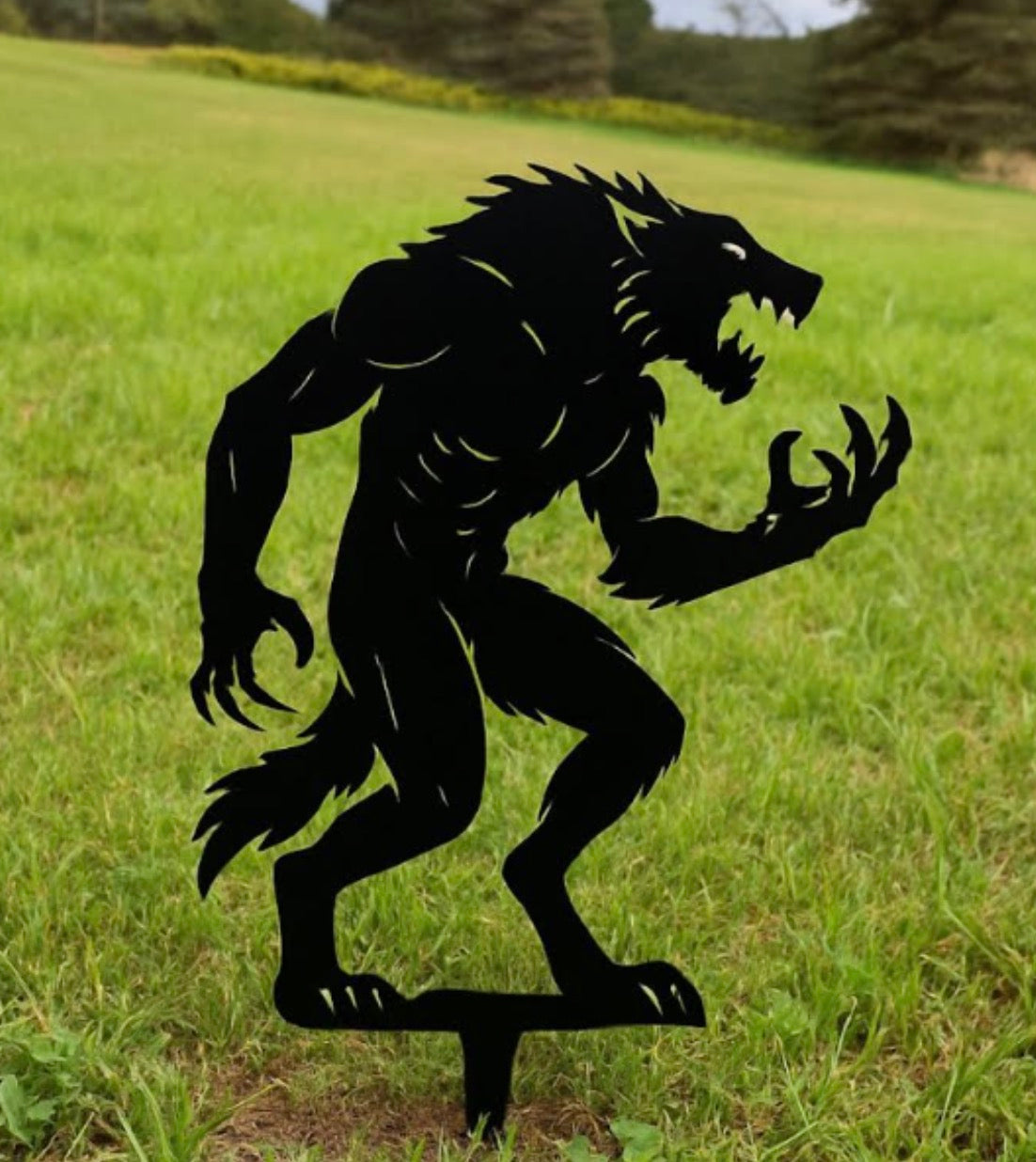 Lycan, Metal Werewolf Yard Stake