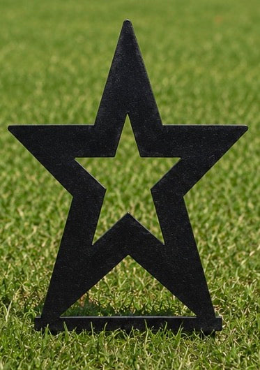 Metal Star Yard Stakes, Metal American Flag Star Garden Stakes