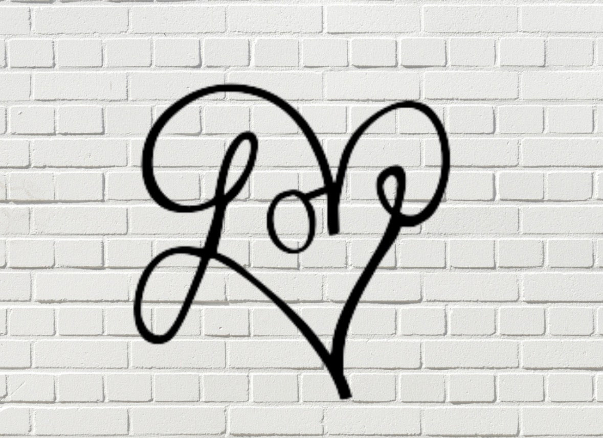 Love Heart Wall Sign