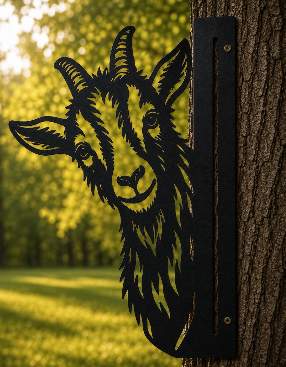 Metal Peaking Goat