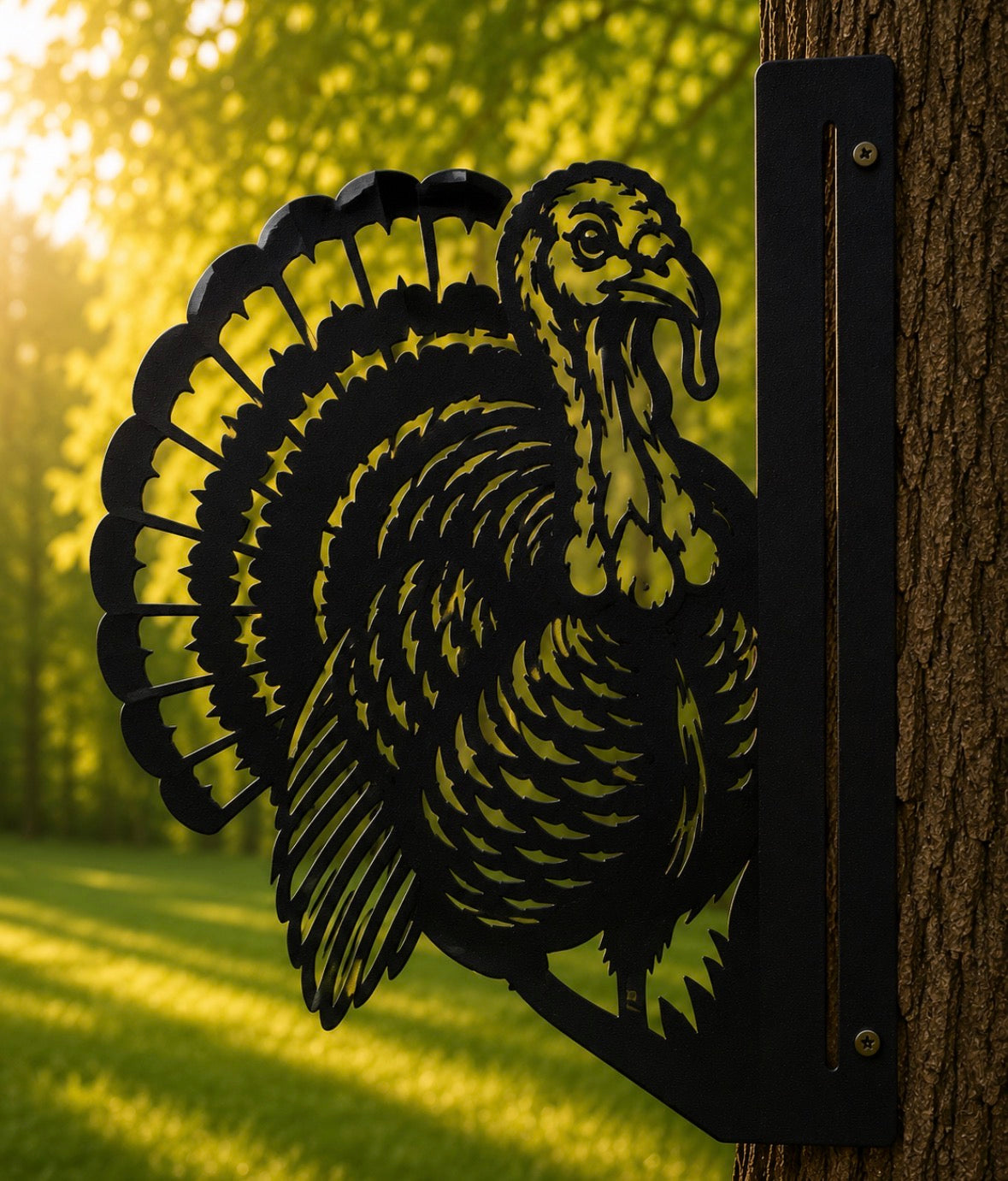 Metal Peaking Turkey