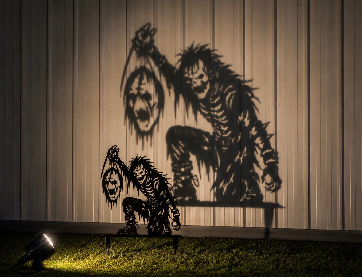 Metal Scary Haunted Zombie Stake