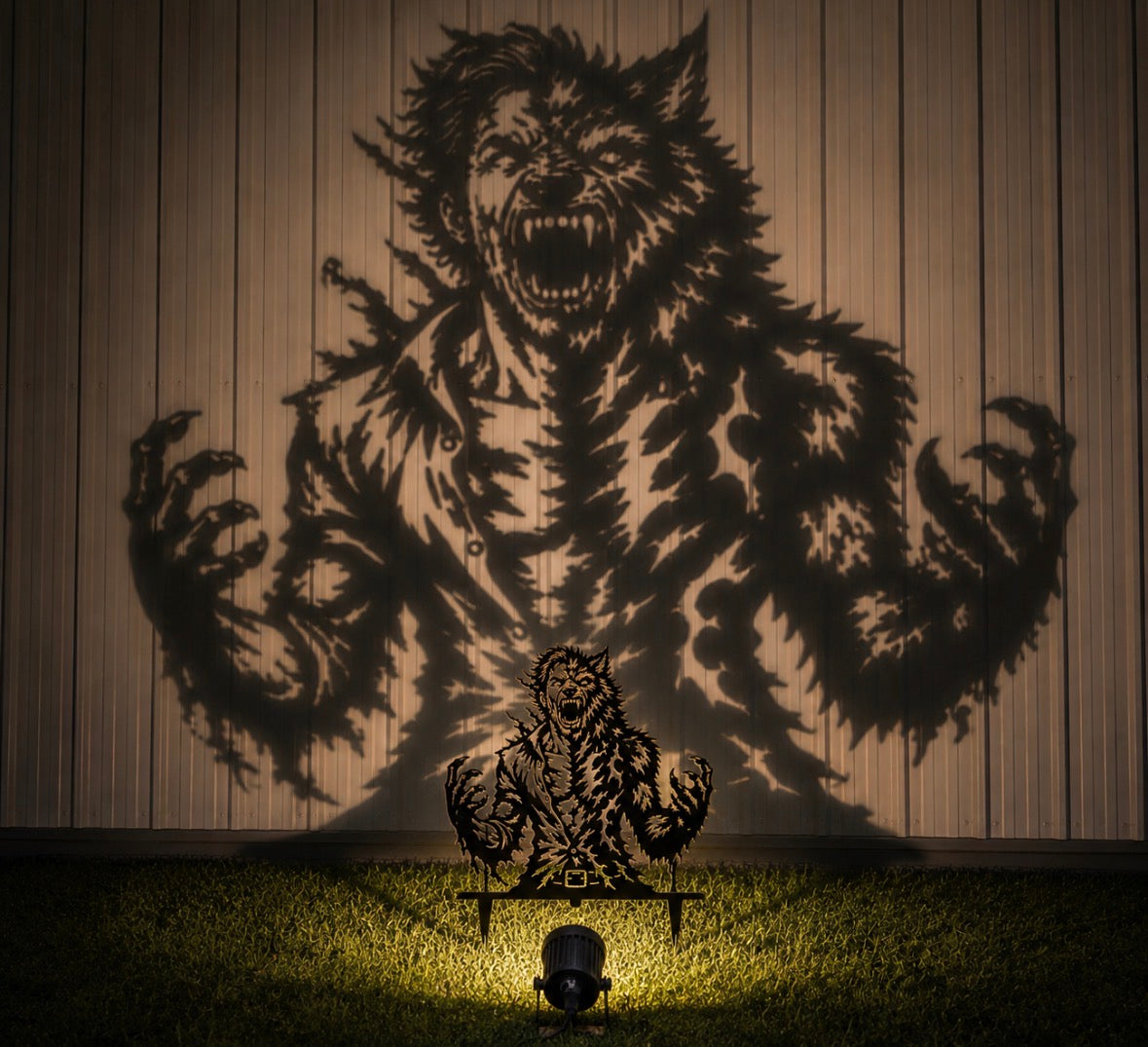 Metal Werewolf Yard Stake