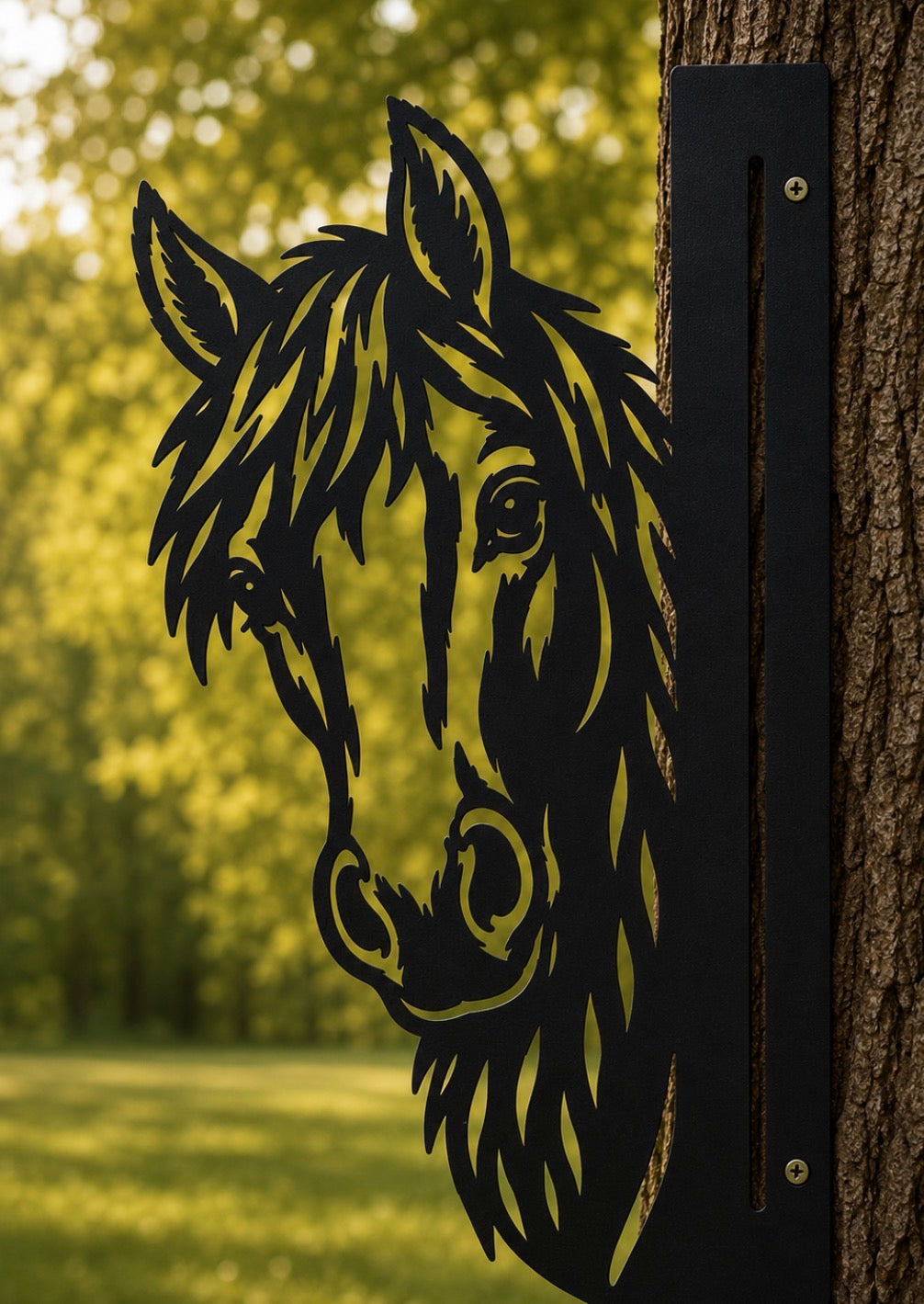 Metal Peaking Horse