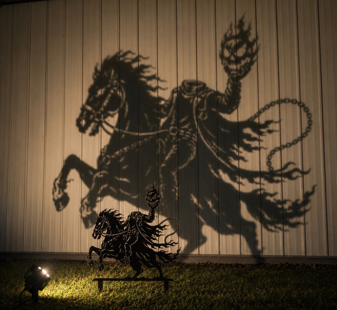 Headless Horseman Metal Yard Stake