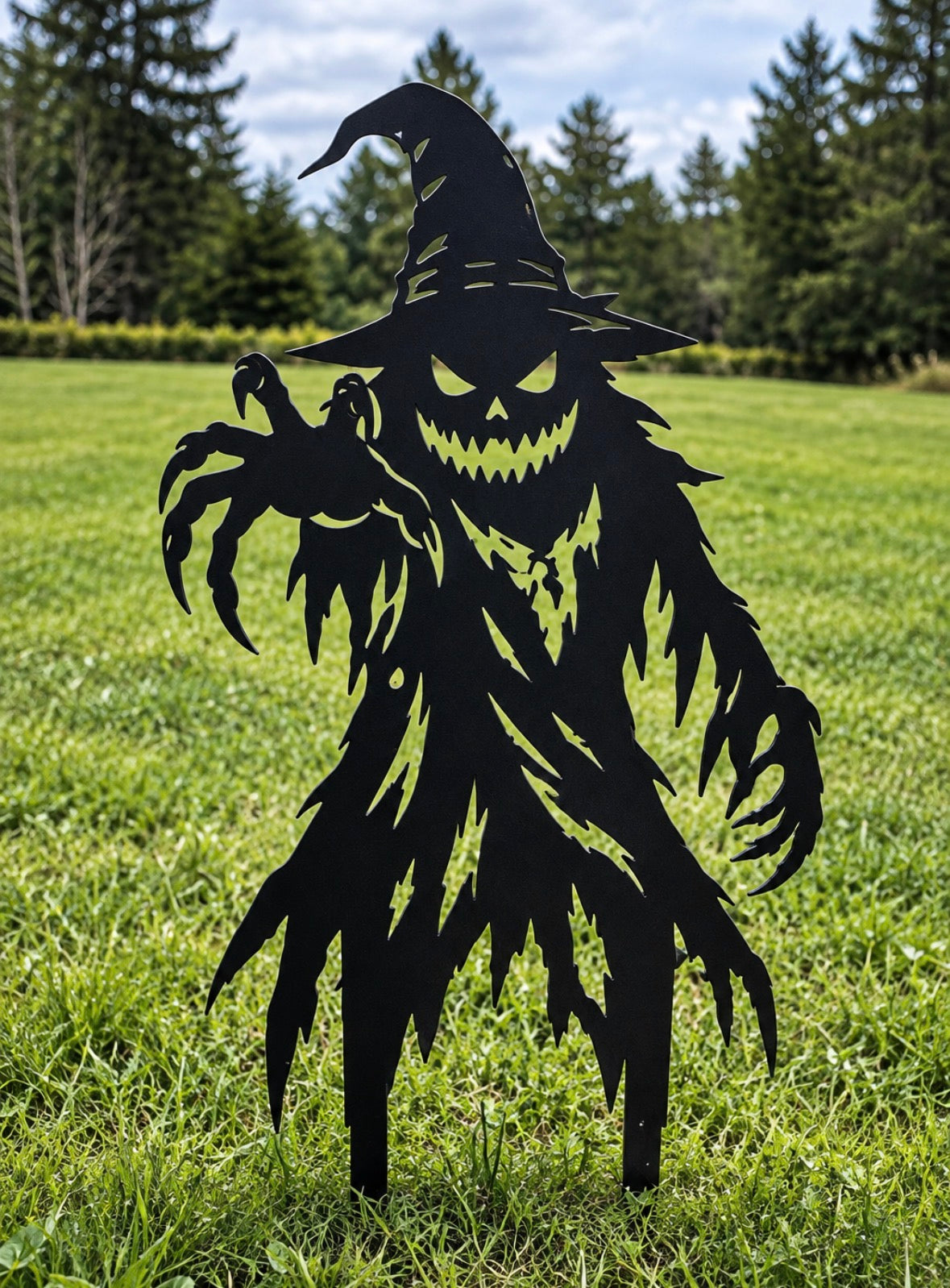 Scarecrow Pumpkin Stake