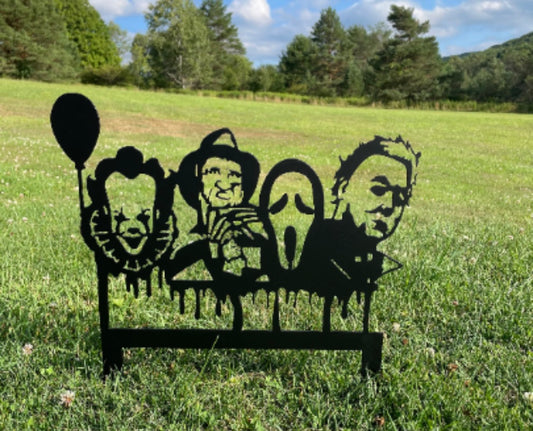 Metal Horror Yard Stake