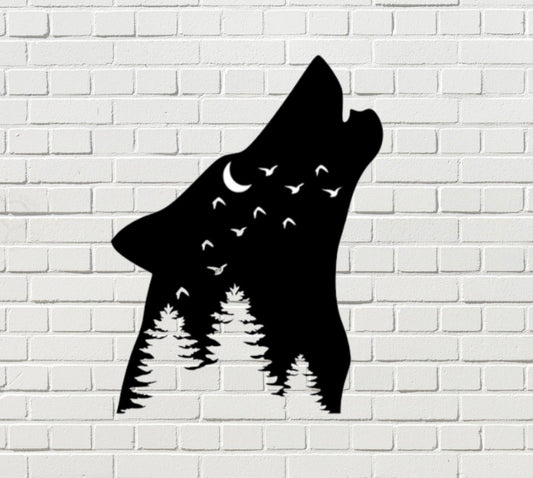 Midnight Wolf Wall Art