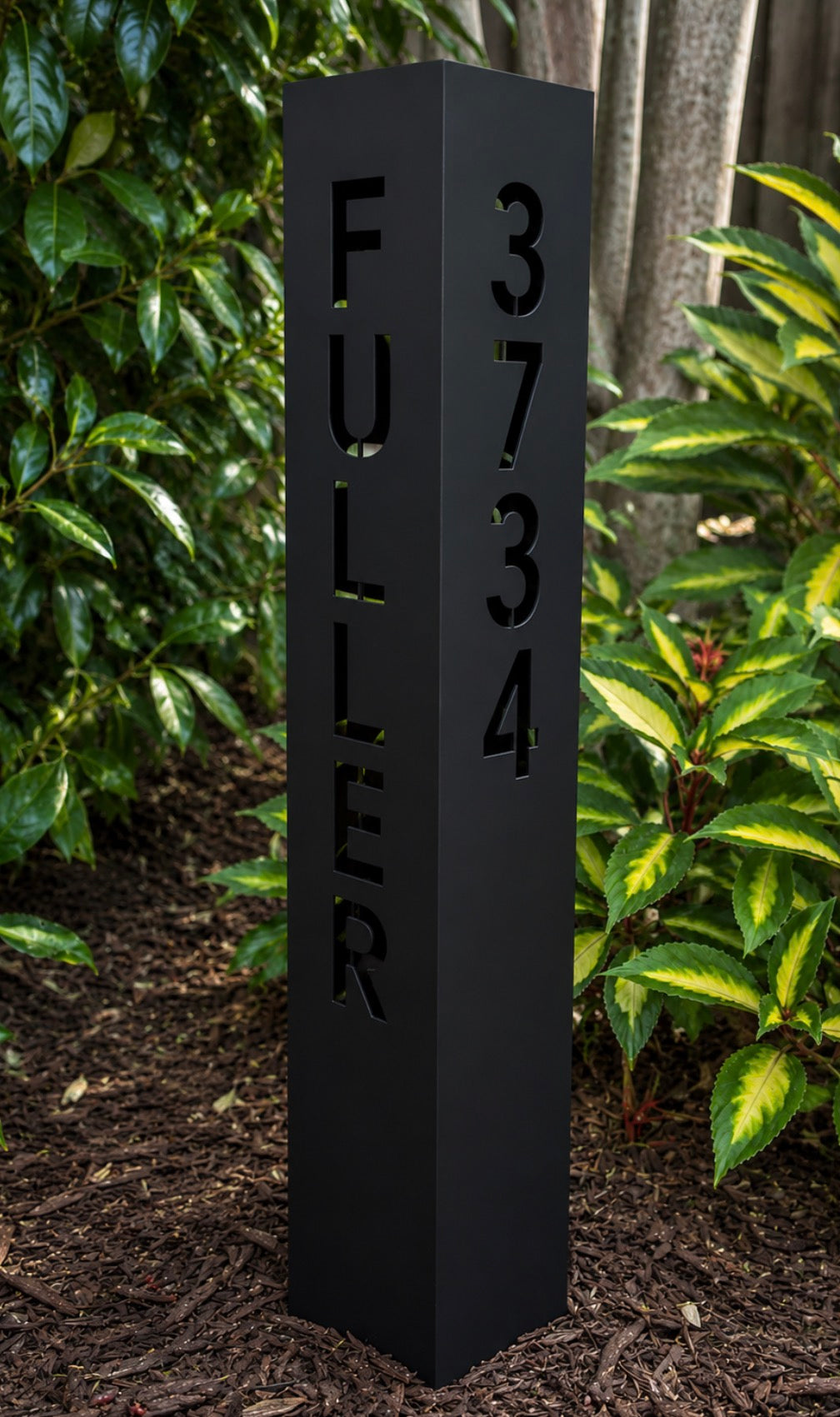 Personalized Metal Address Column