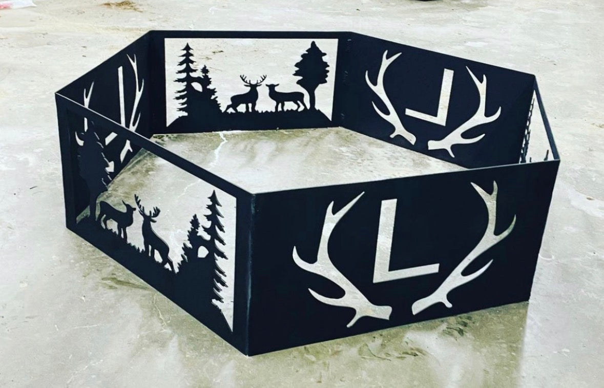 Custom Hexagon Fire Pit