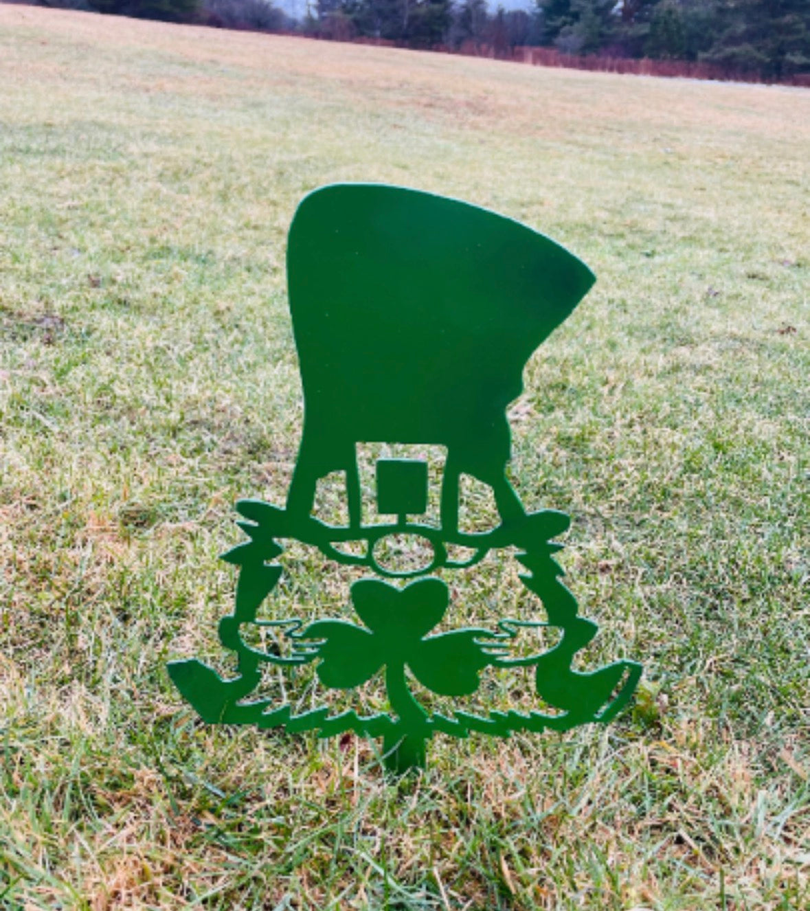 Lucky Metal Gnome Stake
