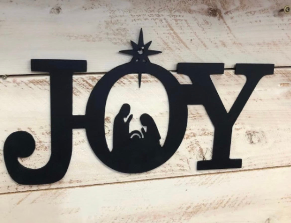 Joy Nativity Sign