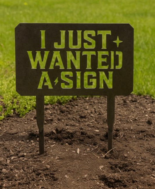 Metal Funny Yard Sign