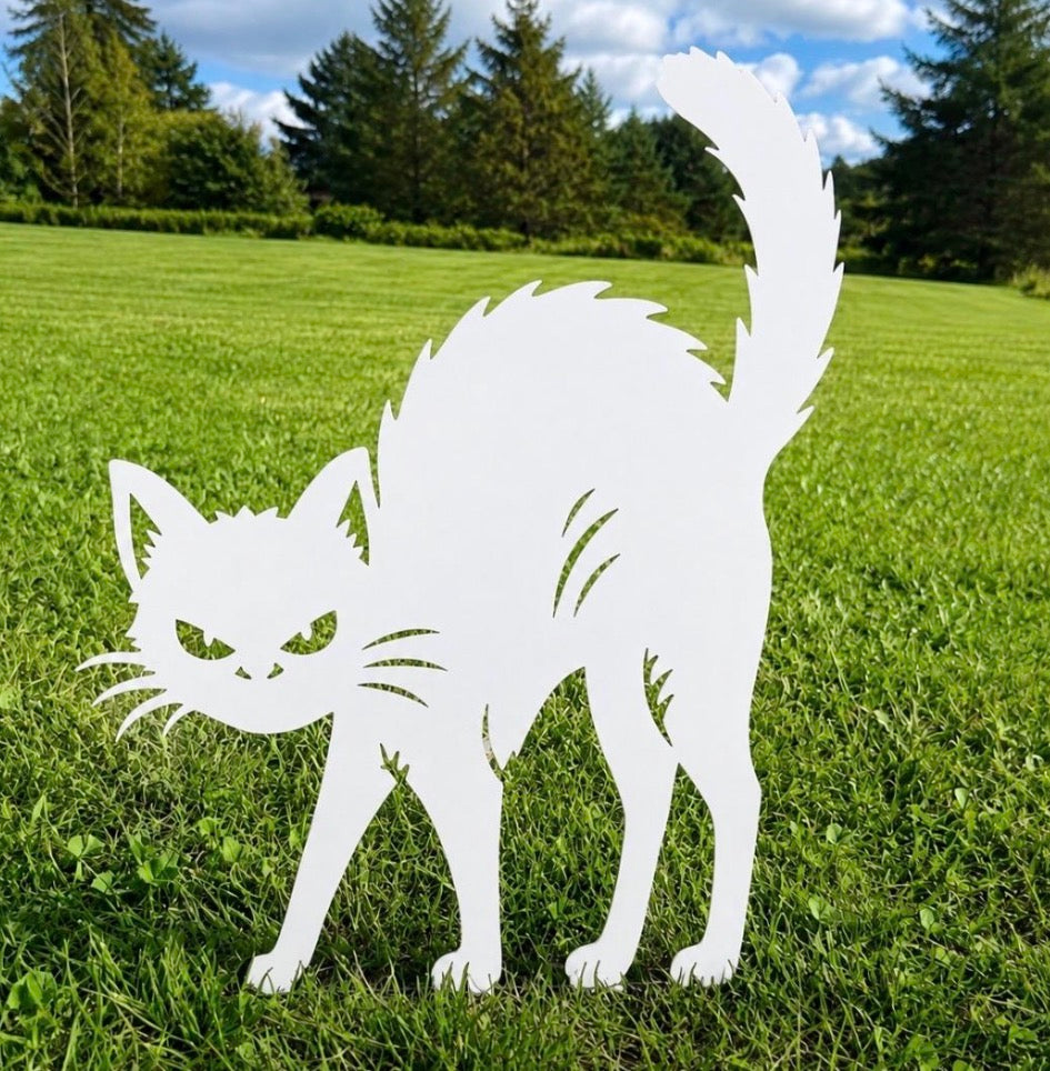 Metal Spooky Cat Stake
