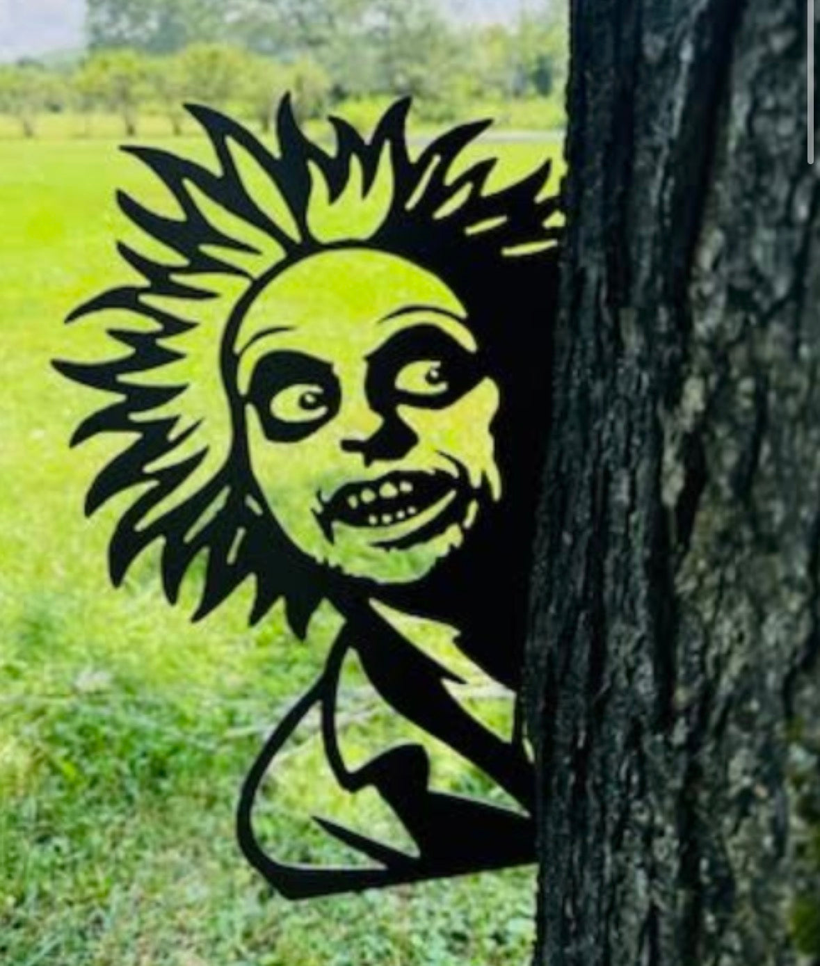 Peaking Beetle Juice Sign