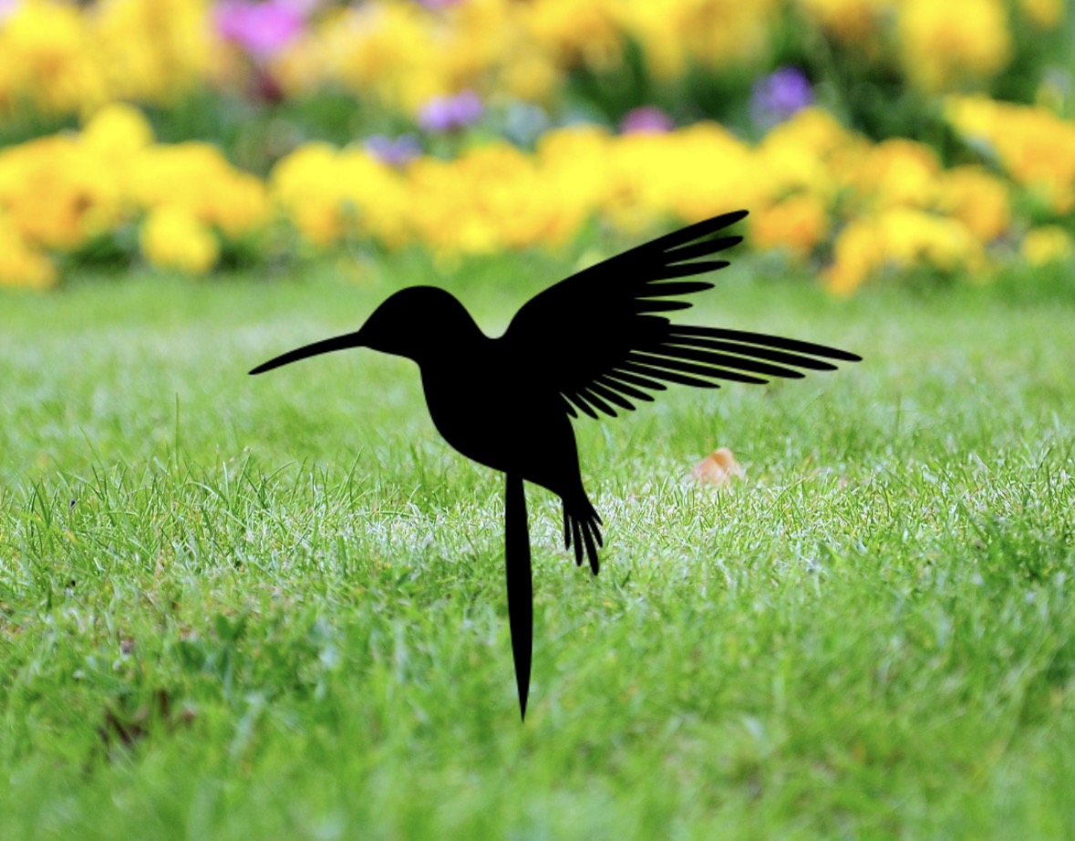 Humming Bird Garden Stake