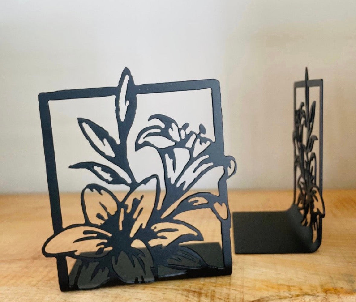 Flower Bookends