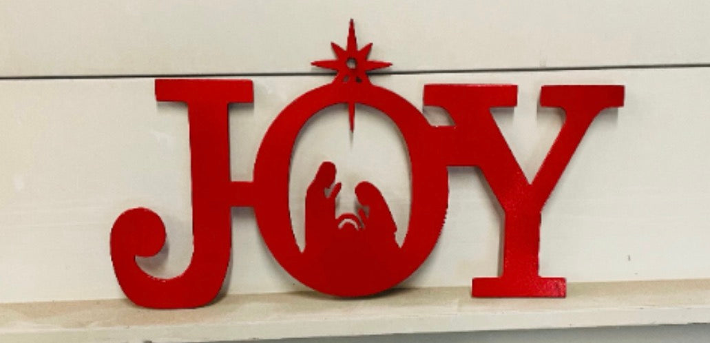 Joy Nativity Sign