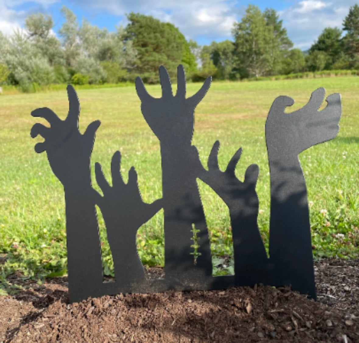 Metal Zombie Hand Stake