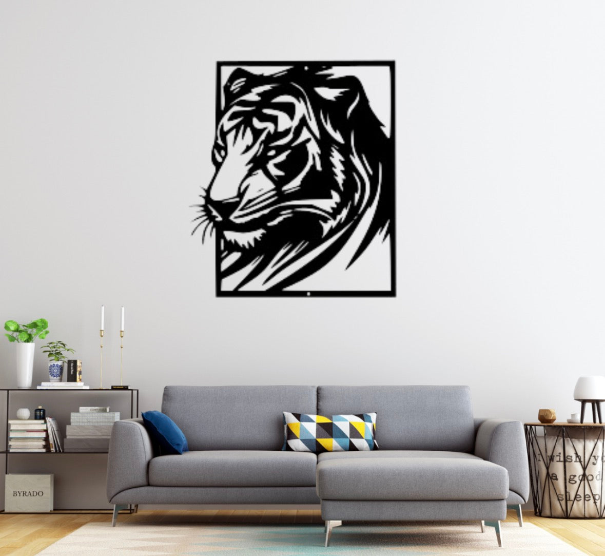 Metal Tiger Wall Art