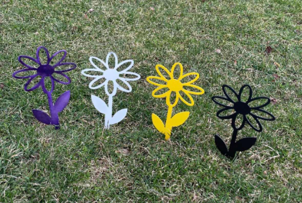 Metal Flower Stake