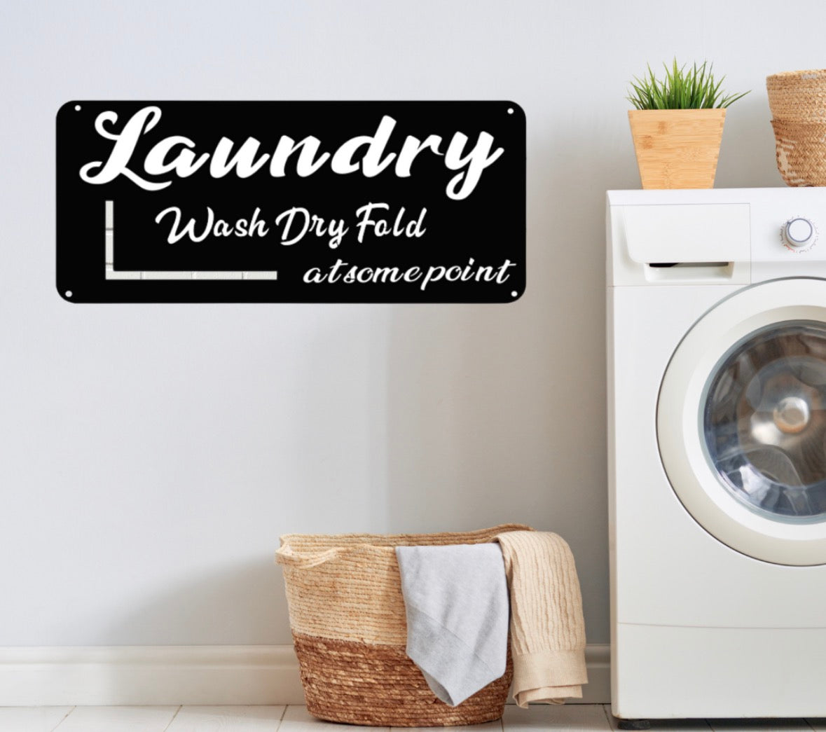 Laundry Farmhouse Sign