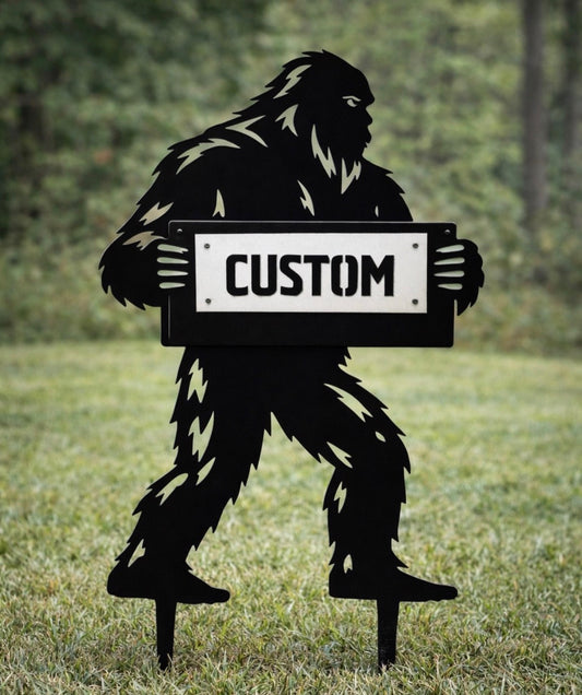 Custom Big Foot Yard Stake