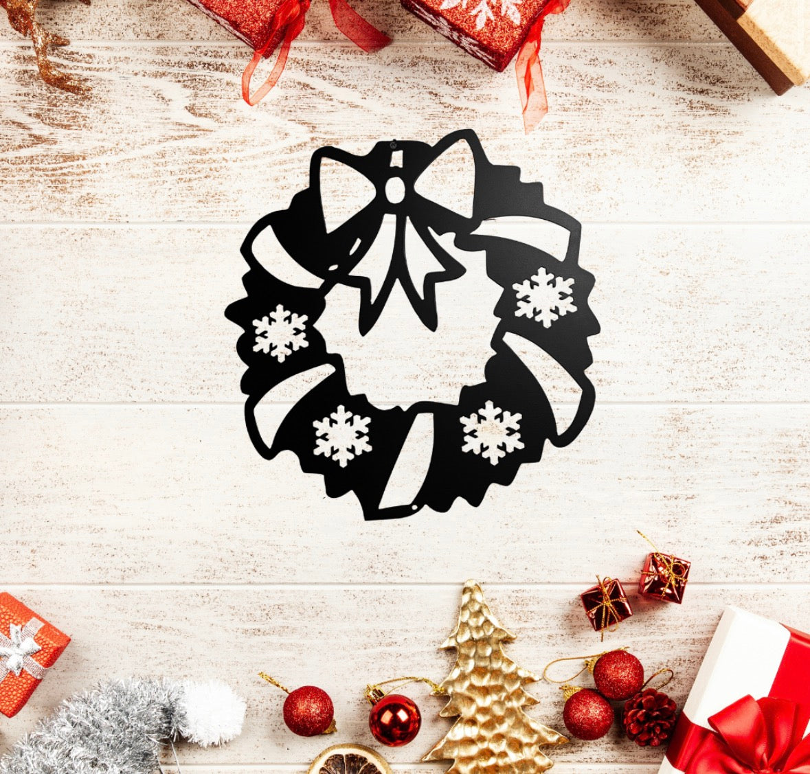 Metal Christmas Wreath