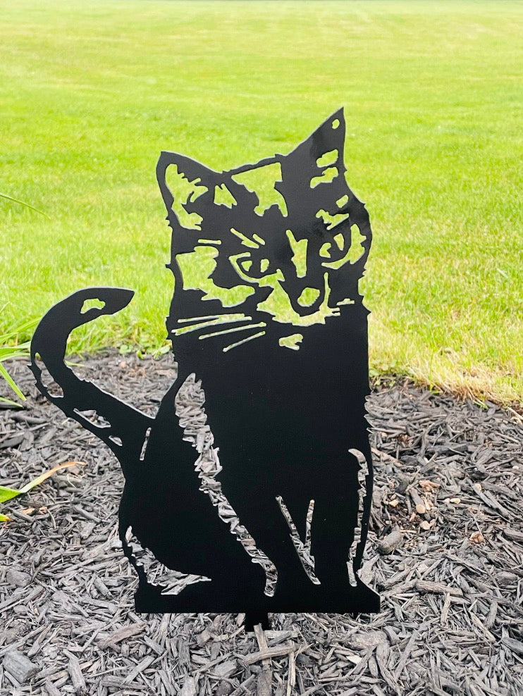 Cat Yard Stake