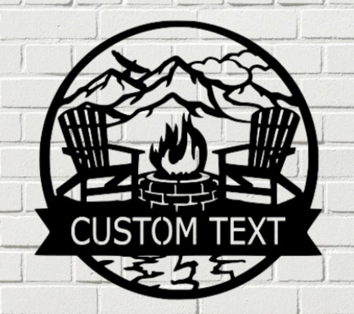 Custom Metal Campsite Sign