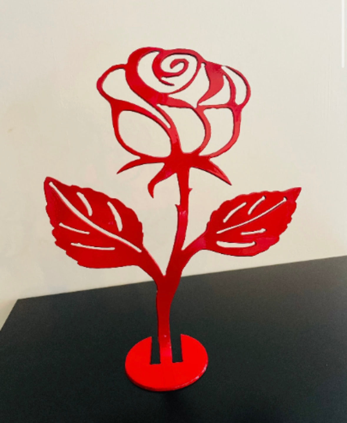 Metal Standing Rose