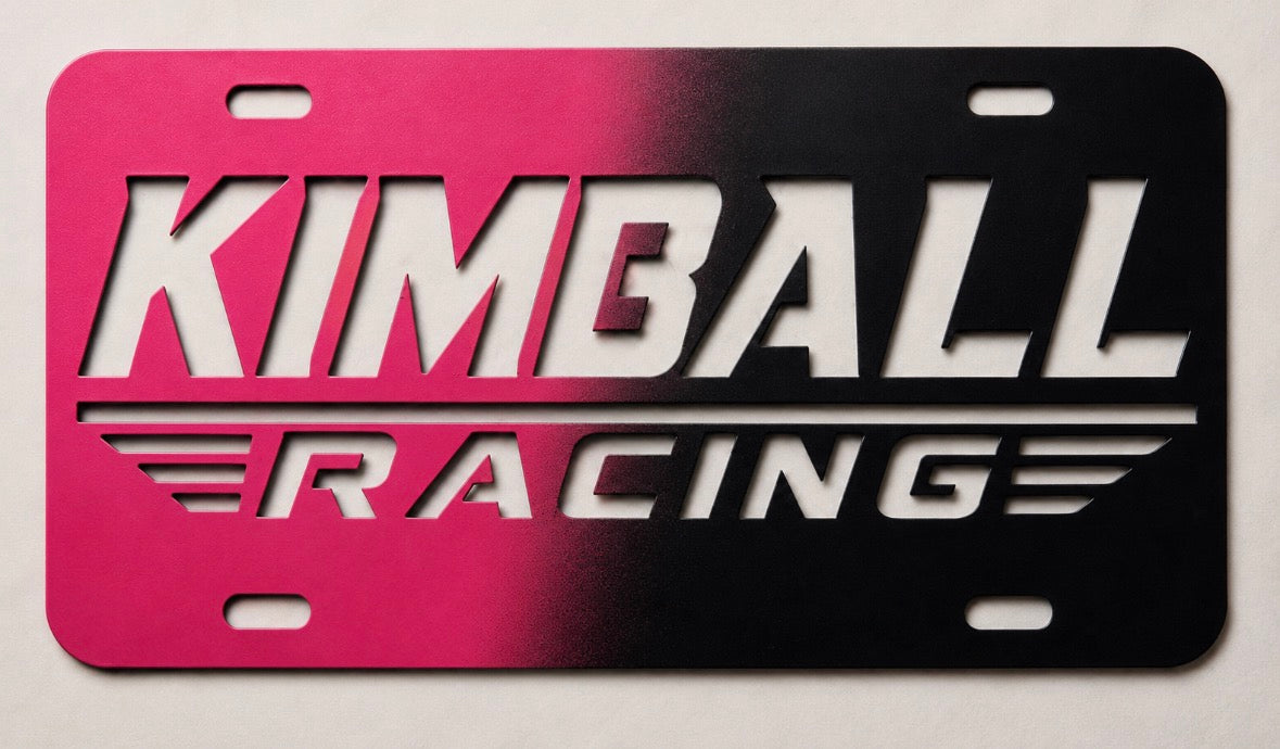Kimball Racing License Plate