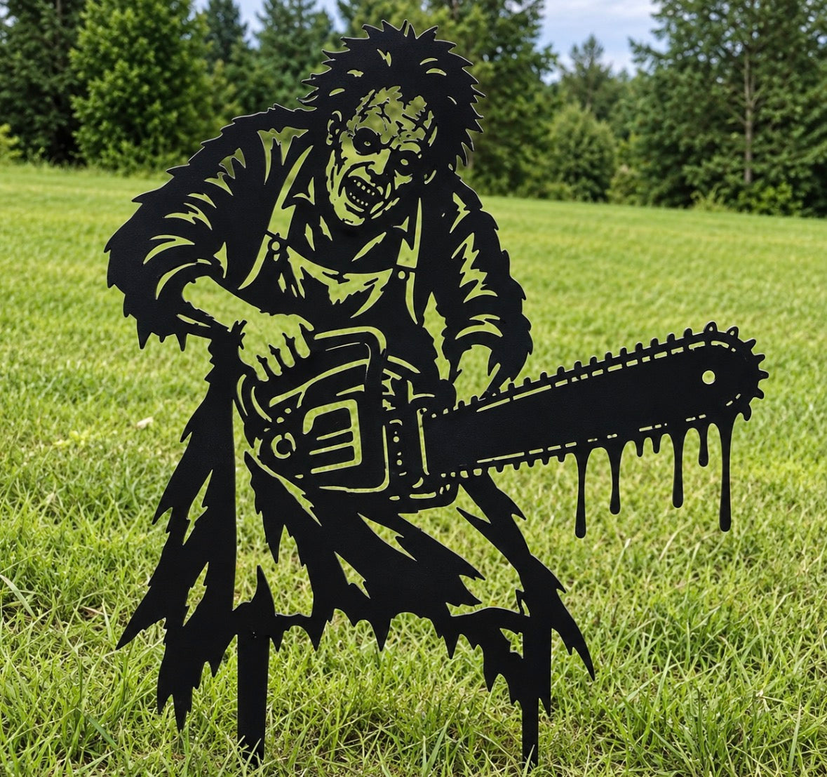 Chainsaw Massacre Metal Stake