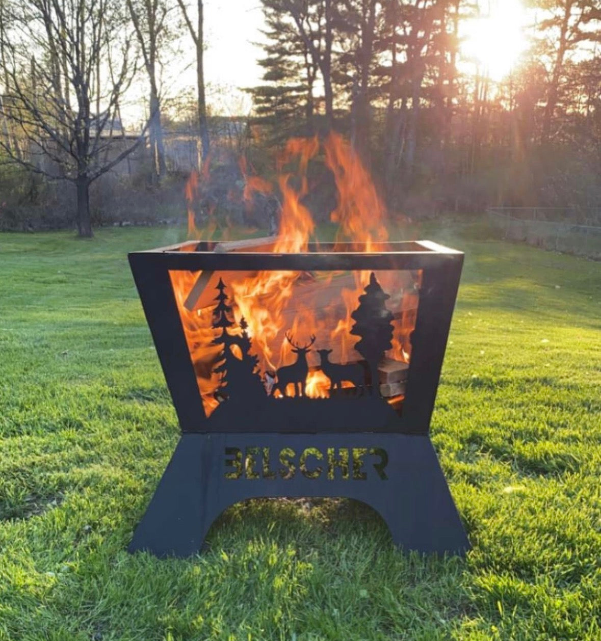 Custom Square Fire Pit