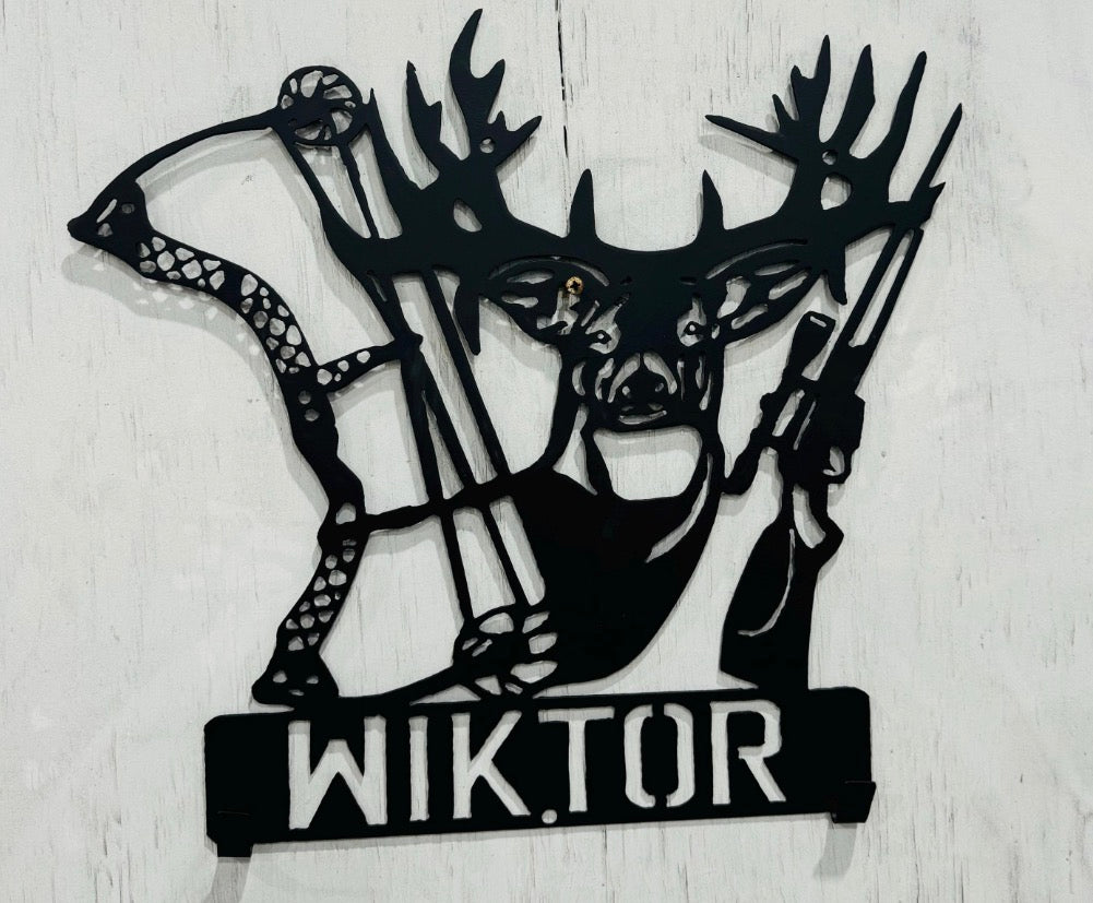 Custom Bow Deer Sign