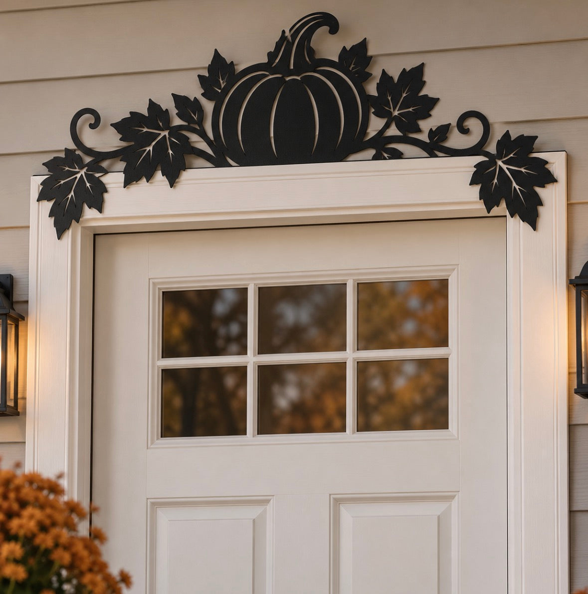 Fall Pumpkin Door Frame Decor