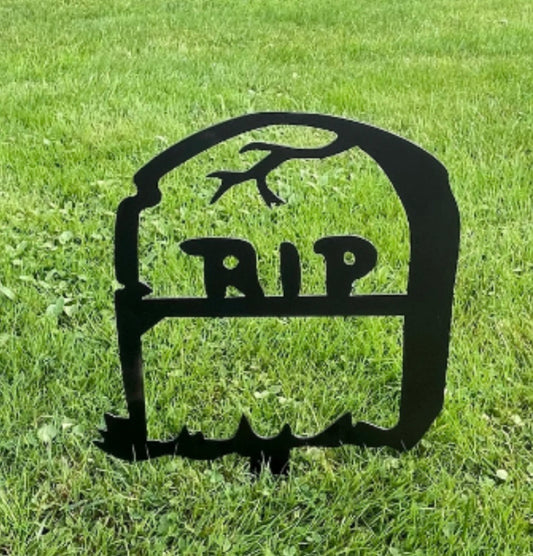 Metal Tombstone Yard Stake