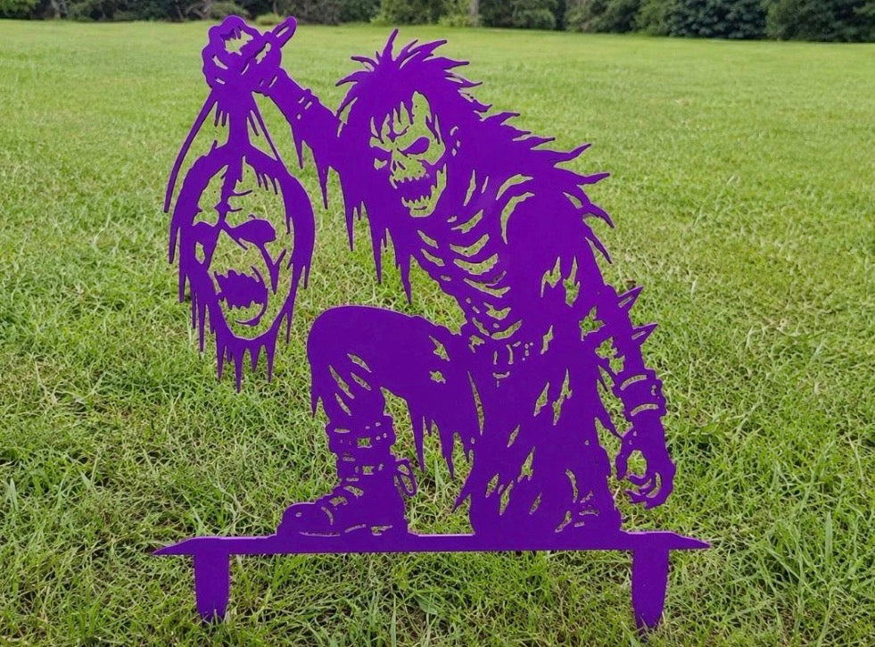 Metal Scary Haunted Zombie Stake