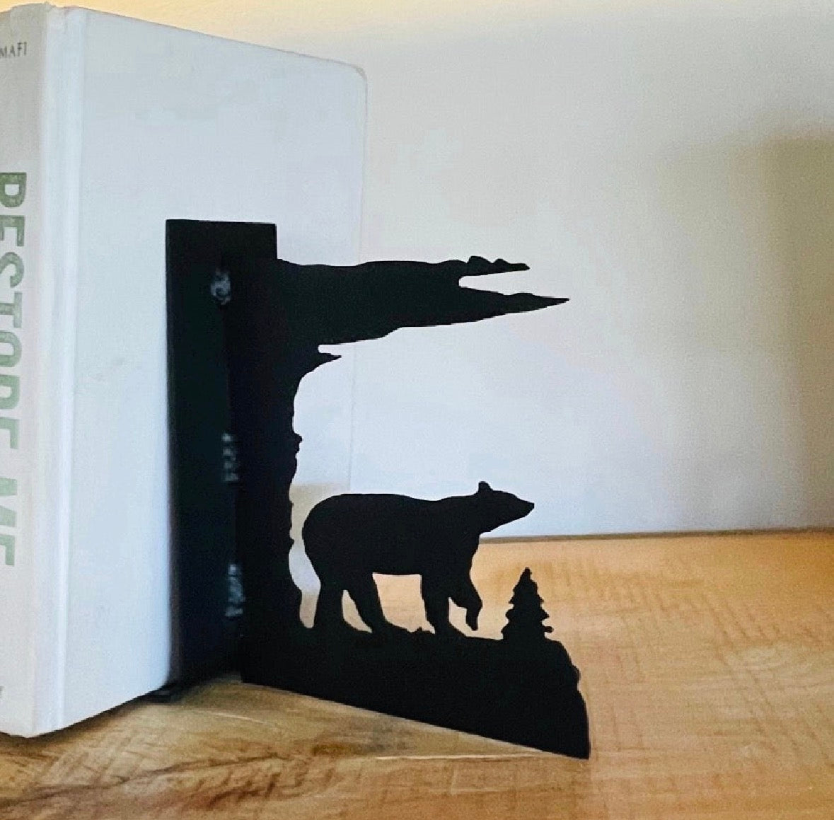 Metal Bear 3D Bookends