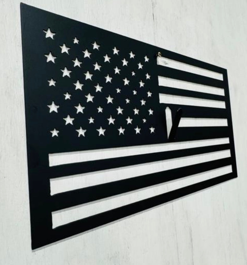 Custom European Mount American Flag Bow Holder