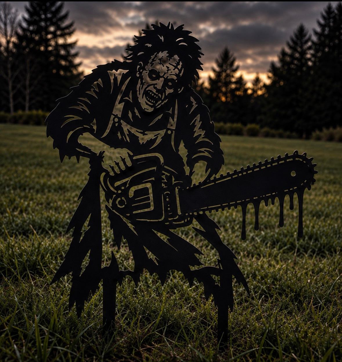 Chainsaw Massacre Metal Stake