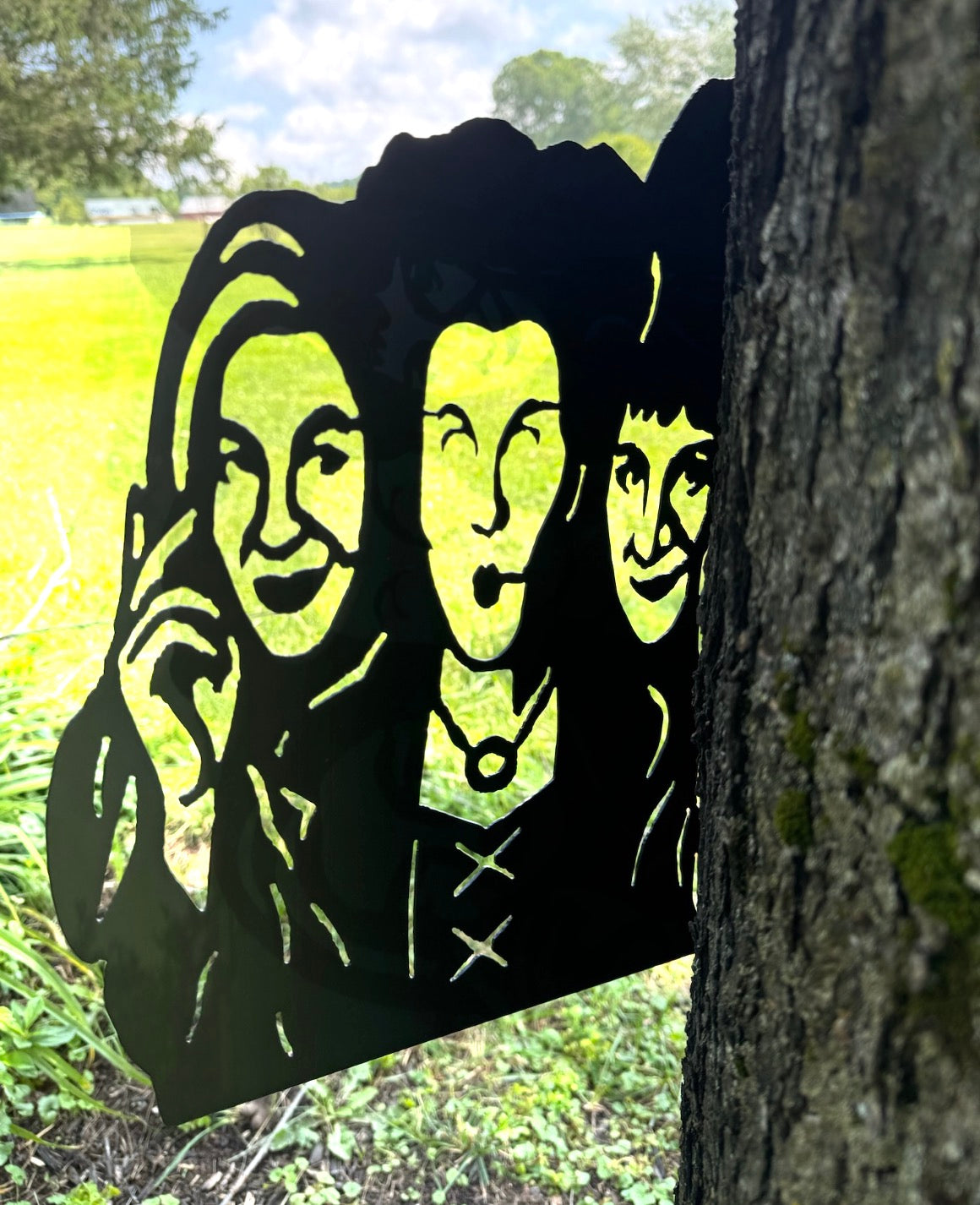 Peaking Metal Sanderson Sisters Sign