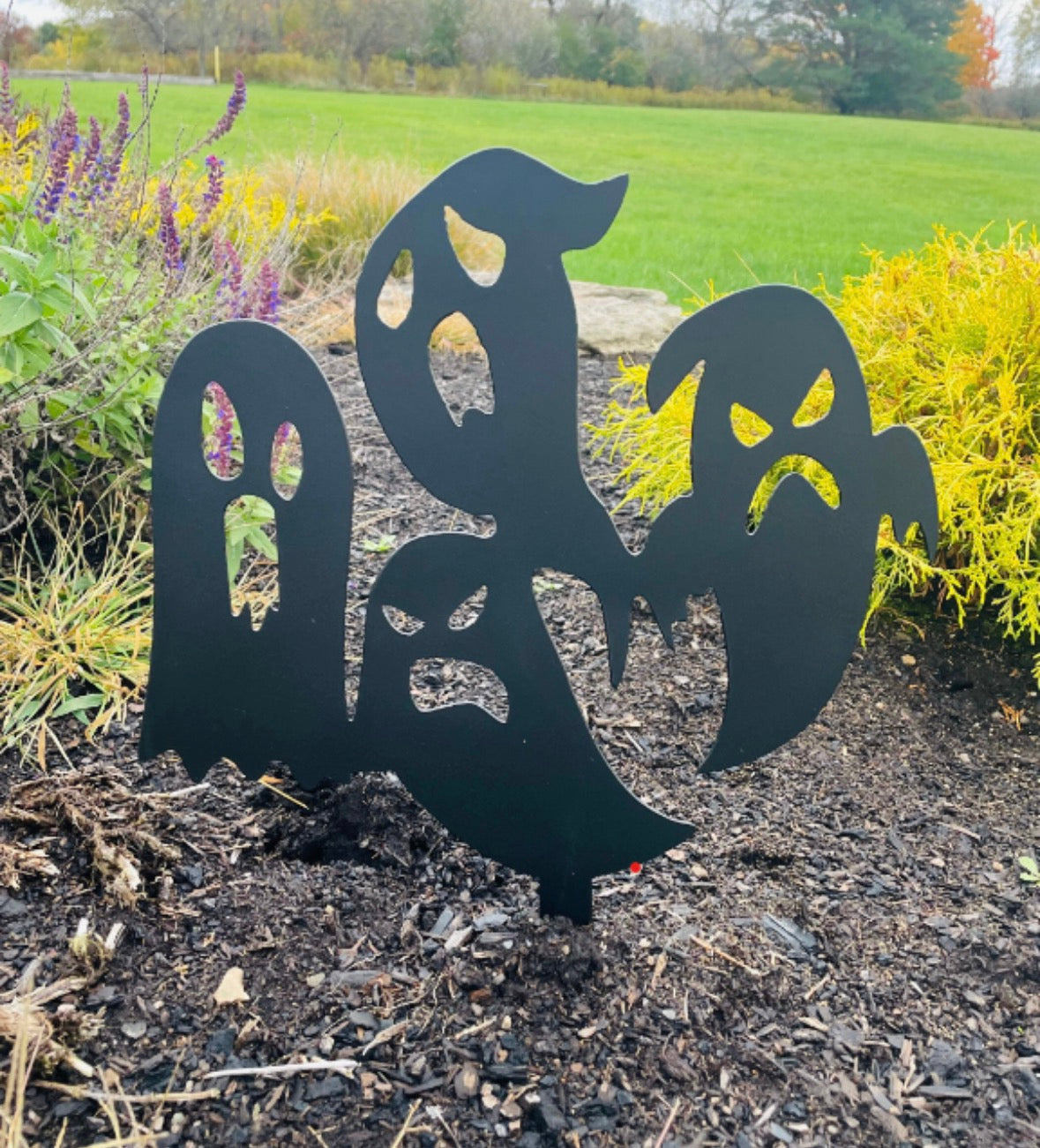 Metal Ghost Yard Stake